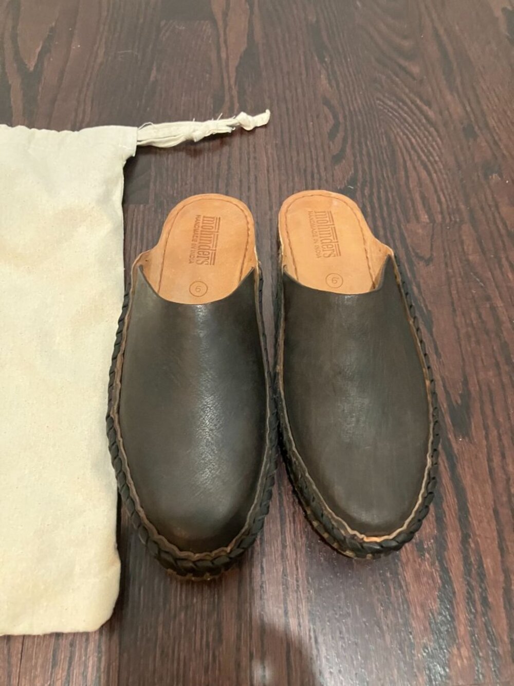 Mohinders Women's Heritage Solid Slide, Charcoal, Size 9, New in Original Bag